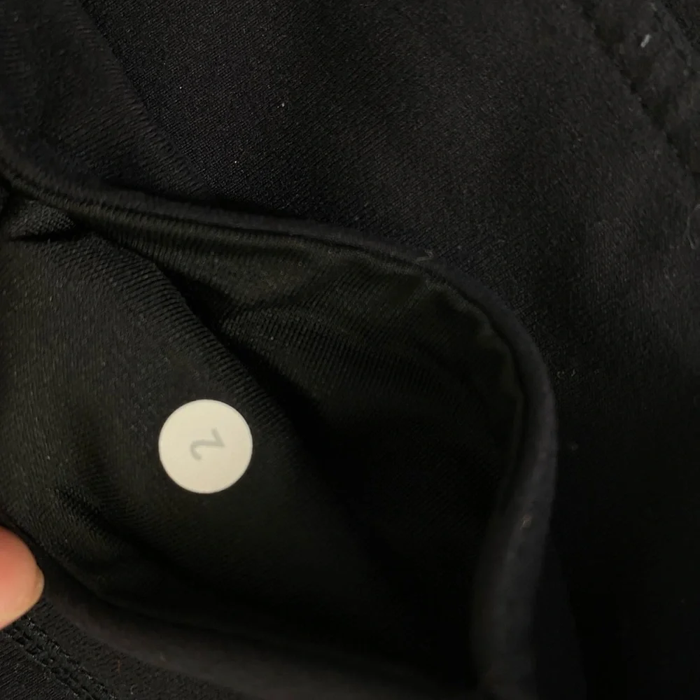 LULULEMON | Wunder Under  Mid Rise  Crop  - Black Sz‎ 2